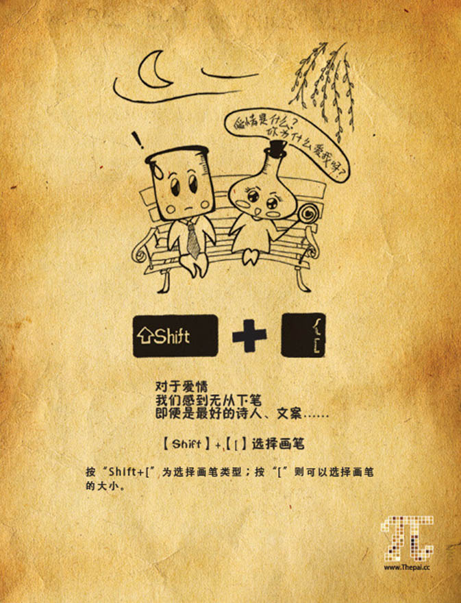 告別死記硬背 看插畫輕松快記PS快捷鍵