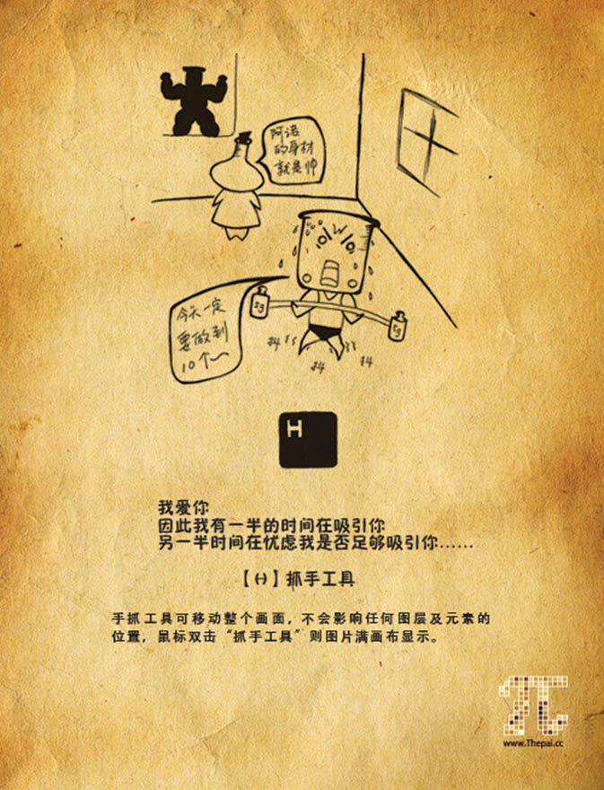 告別死記硬背 看插畫輕松快記PS快捷鍵