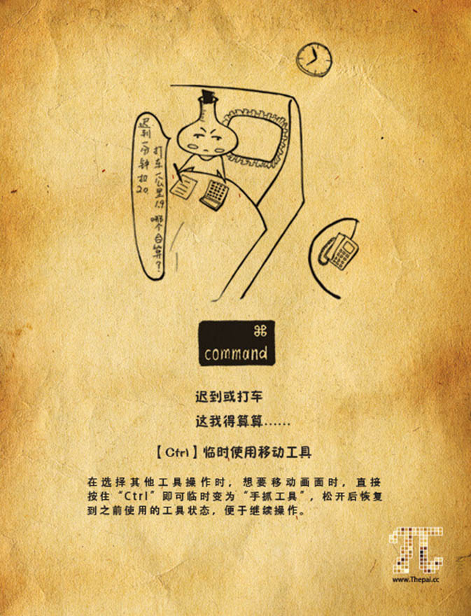 告別死記硬背 看插畫輕松快記PS快捷鍵