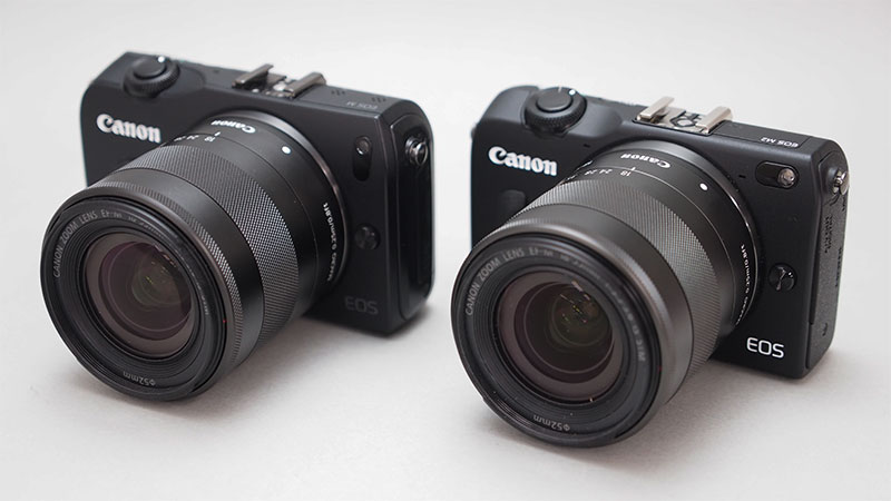 佳能黑色EOS M2對比EOS M