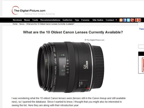 外媒官方統(tǒng)計(jì)十款或需升級(jí)的佳能EF鏡頭