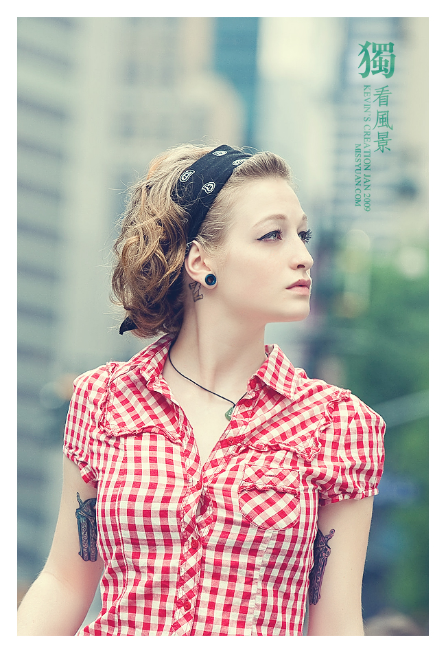 Photoshop調(diào)出人物的復(fù)古淡雅藍(lán)色調(diào)效果