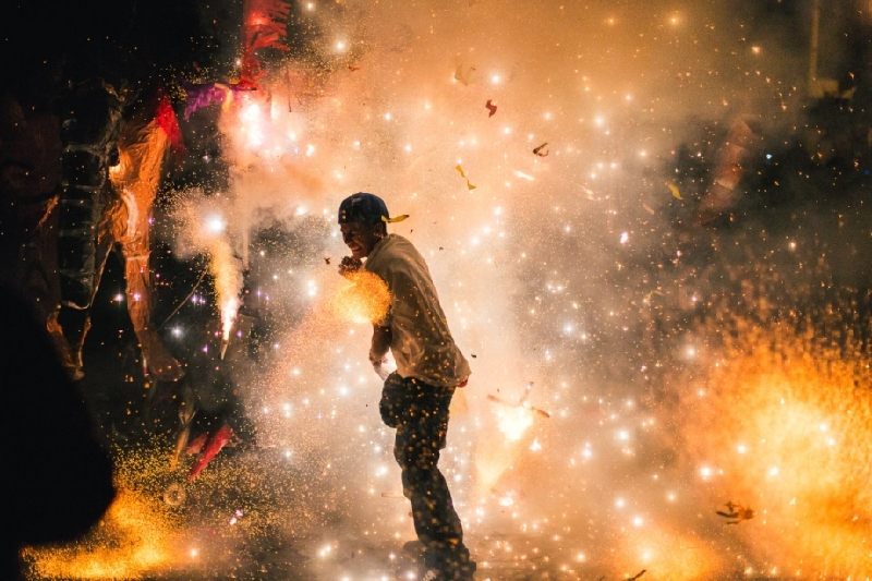 色彩斑斕，墨西哥煙火節(jié)