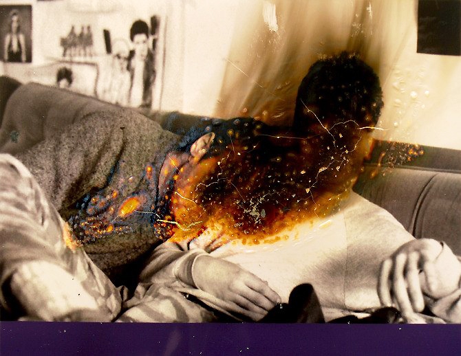 燃燒之后的照片