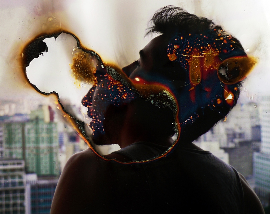 燃燒之后的照片