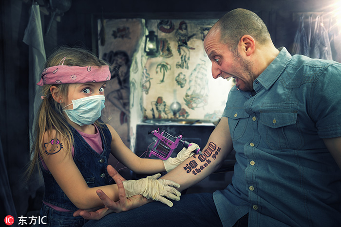 萌娃大戰(zhàn)腦洞老爸，表情亮了！