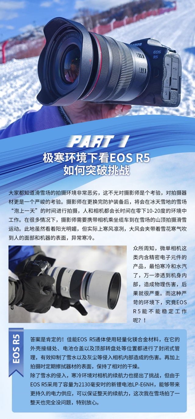 記錄我的滑雪熱愛，就用 EOS R5