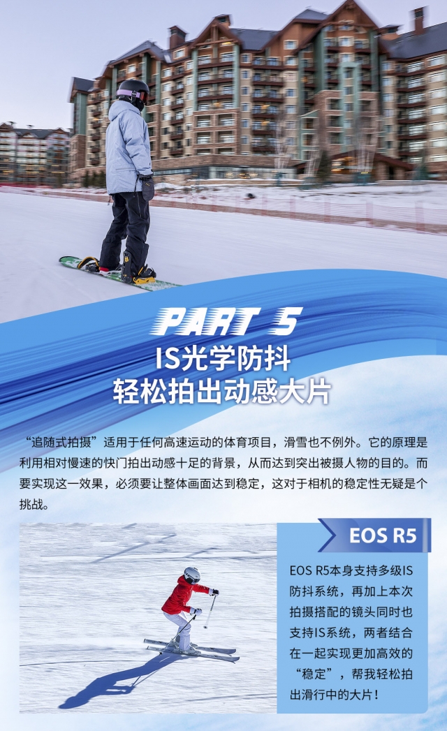 記錄我的滑雪熱愛，就用 EOS R5