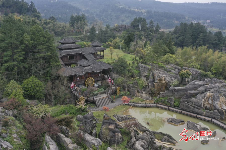 重慶萬盛：石林風光奇特 吸引游客參觀