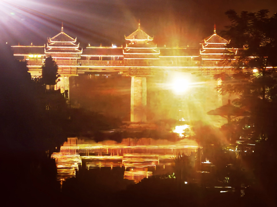 走進廣西三江程陽永濟風雨橋