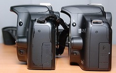 兄弟PK 佳能EOS500D與450D真機外觀對比